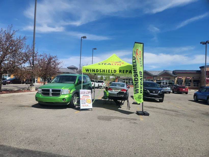 Stealth Windshield Repair tent