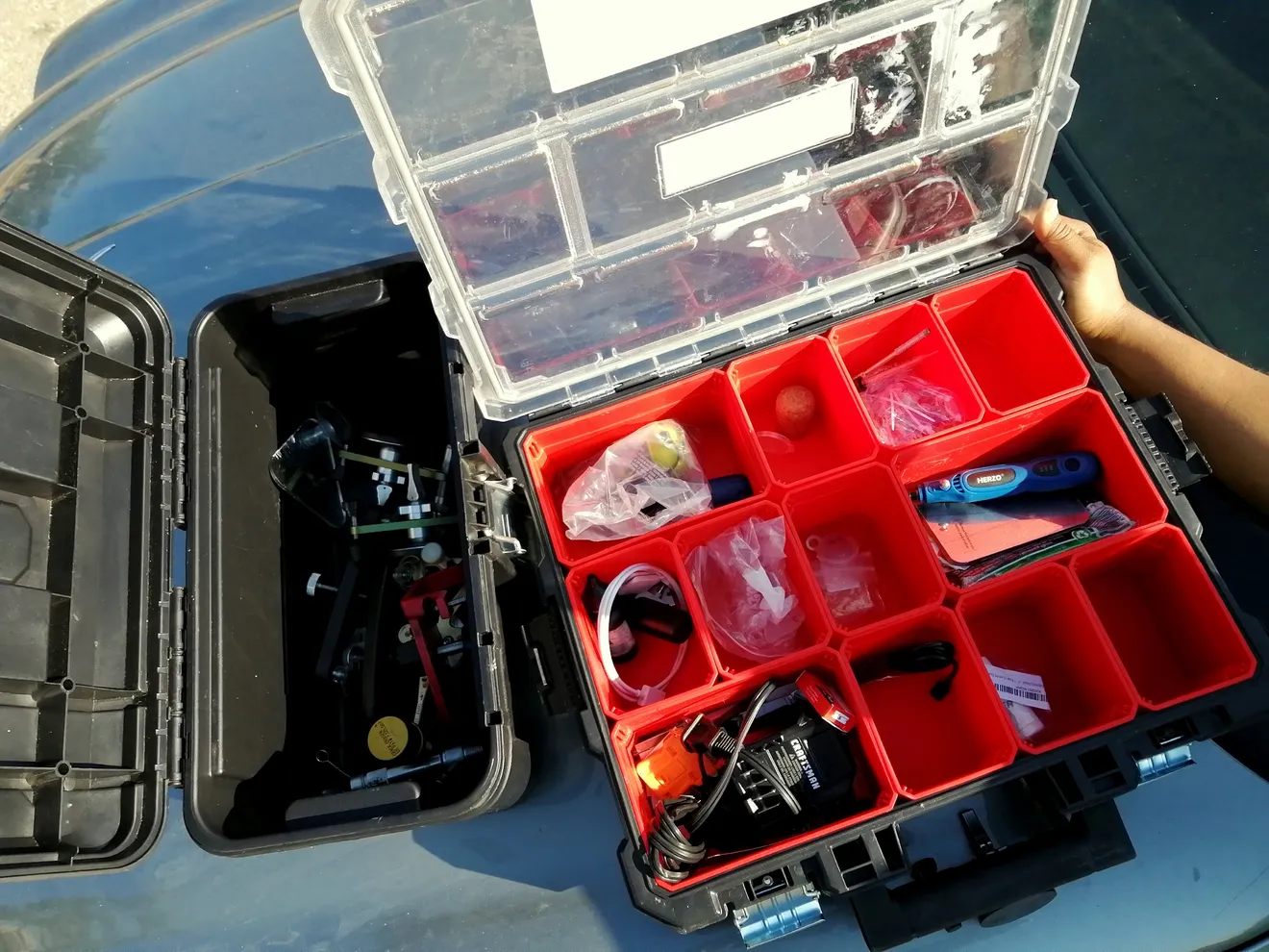 Technician toolbox, one of many.